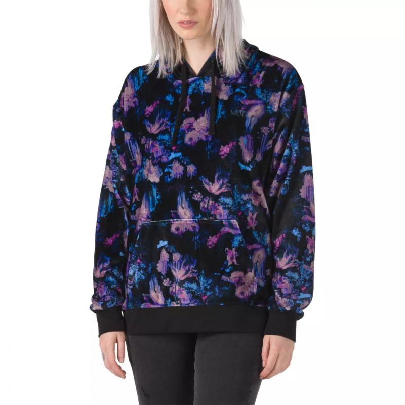 vans floral hoodie