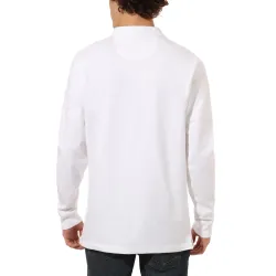 Vans Hewitt Quarterzip Longsleeve Polo White