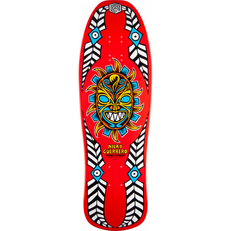 Powell Peralta Nicky Guerrero Mask Red 10" - Old School Skateboard Deck Powell Peralta Nicky Guerrero Mask Red 10" - Old School Skateboard Deck