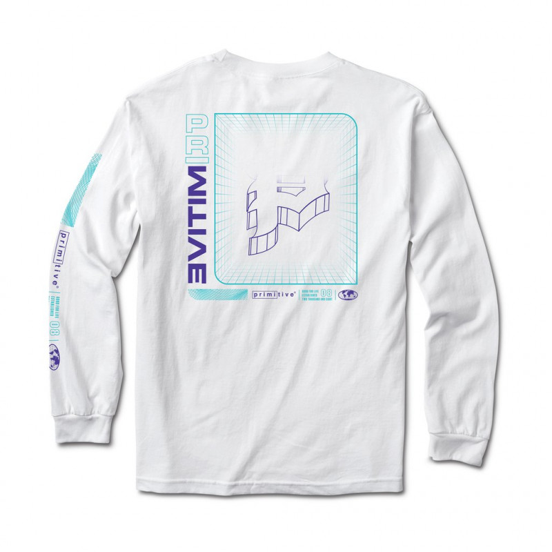 Primitive Horizon Longsleeve T-Shirt White Primitive Horizon Longsleeve T-Shirt White