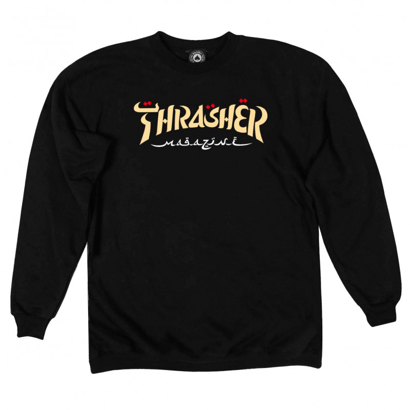 Thrasher Calligraphy Crewneck Black Thrasher Calligraphy Crewneck Black