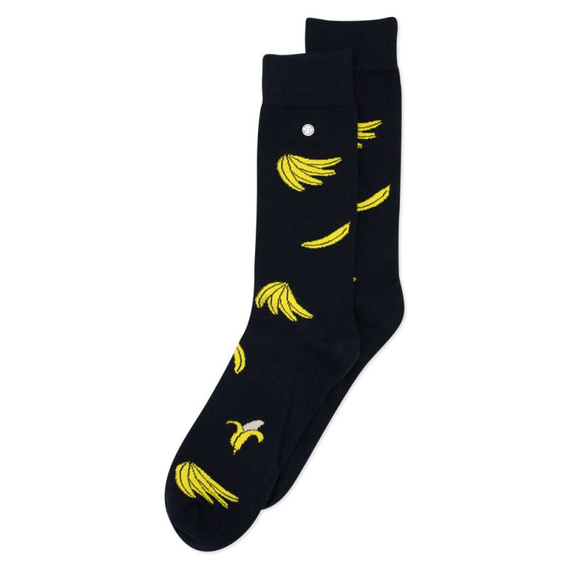 Alfredo Gonzales Bananas Grey Black/Yellow Socks