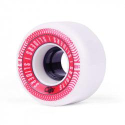 Cuei Sliders 65mm 78A White Red Wheels