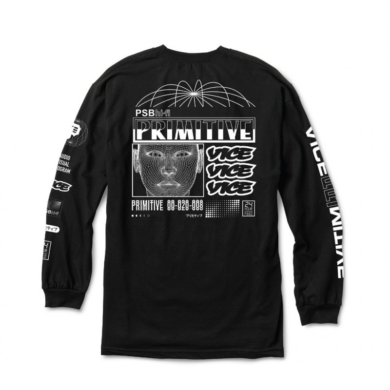 Primitive X Vice Feed Longsleeve T-Shirt Black Primitive X Vice Feed Longsleeve T-Shirt Black
