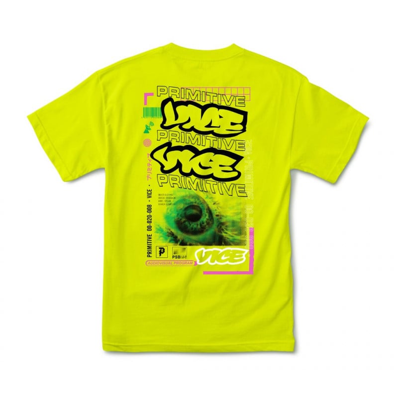 Primitive X Vice Program T-Shirt Safety Green