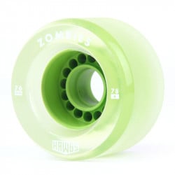 Clear Zombie Hawgs 76mm Wheels - Colored core