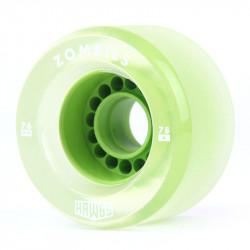 Clear Zombie Hawgs 76mm Roues - Colored core