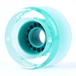 Clear Zombie Hawgs 76mm Wheels - Colored core