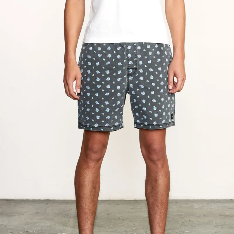 RVCA Escape Print Elastic Shorts
