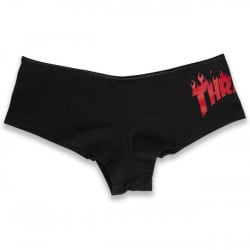 Thrasher Flame Logo Girls Hot Shorts Black