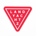 Landyachtz Triangle Small Sticker Red