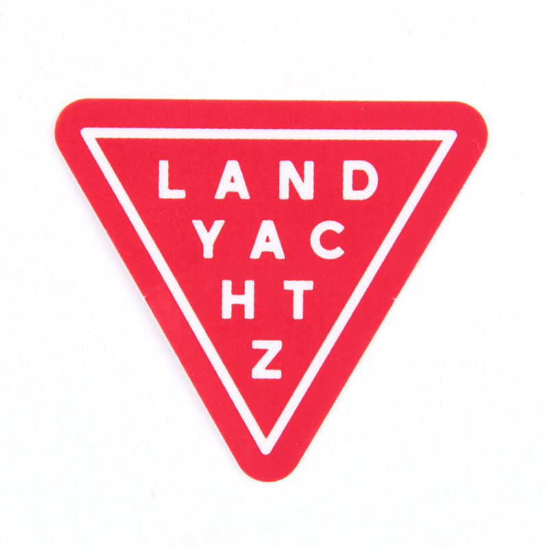 Landyachtz Triangle Small Sticker Red Landyachtz Triangle Small Sticker Red