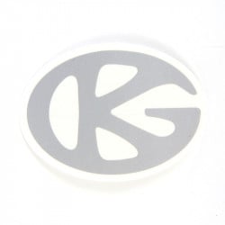 Grind King Logo Sticker Grey