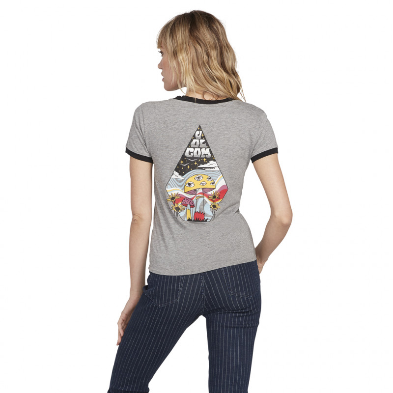 Volcom Go Faster Ringer Women's T-Shirt