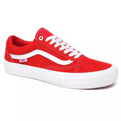 Vans Old Skool Pro (Suede) Red/White Chaussures