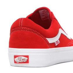 Vans Old Skool Pro (Suede) Red/White Zapatillas