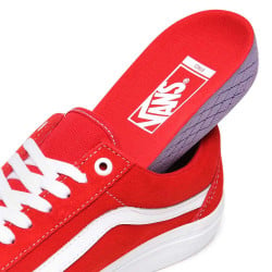 Ruwe olie Beugel Automatisering Vans Old Skool Pro (Suede) Rood/Wit Schoenen kopen bij de Longboard winkel  in Den Haag, Nederland