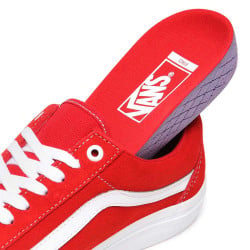 Vans Old Skool Pro (Suede) Red/White Shoes