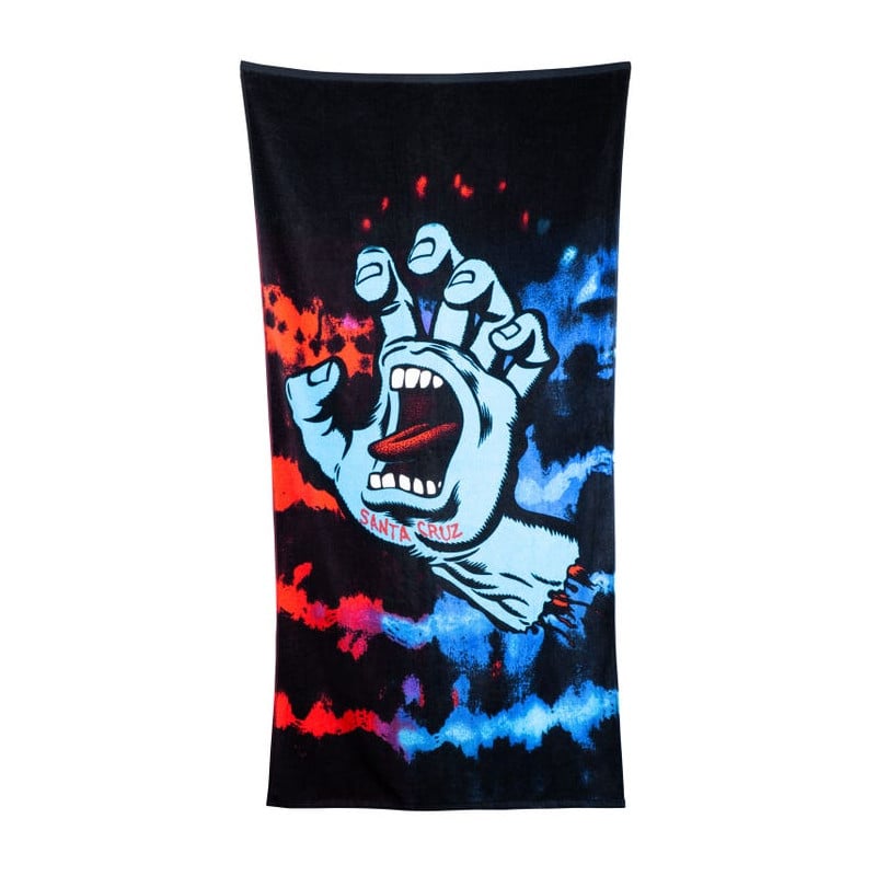 Santa Cruz Screaming Hand Tie Dye Towel