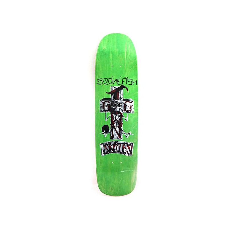 Dogtown Stone Fish Pool Lime Stain 8.375" - Skateboard Deck Dogtown Stone Fish Pool Lime Stain 8.375" - Skateboard Deck