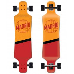 Madrid Spade Top-Mount World Orange/Red 39” - Longboard Complete