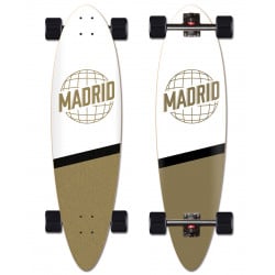 Madrid Blunt World White/Gold 36” - Longboard Complete