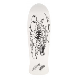 Santa Cruz Meek Slasher My Colorway Reissue White 10.1" - Old School Skateboard Deck