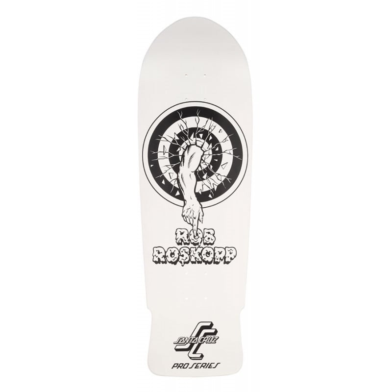 Santa Cruz Roskopp One My Colorway Reissue White 10.0" - Old School Skateboard Deck Santa Cruz Roskopp One My Colorway Reissue White 10.0" - Old School Skateboard Deck