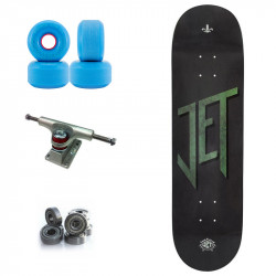 Jet Agent Metal logo 8.25" - Skateboard Complete