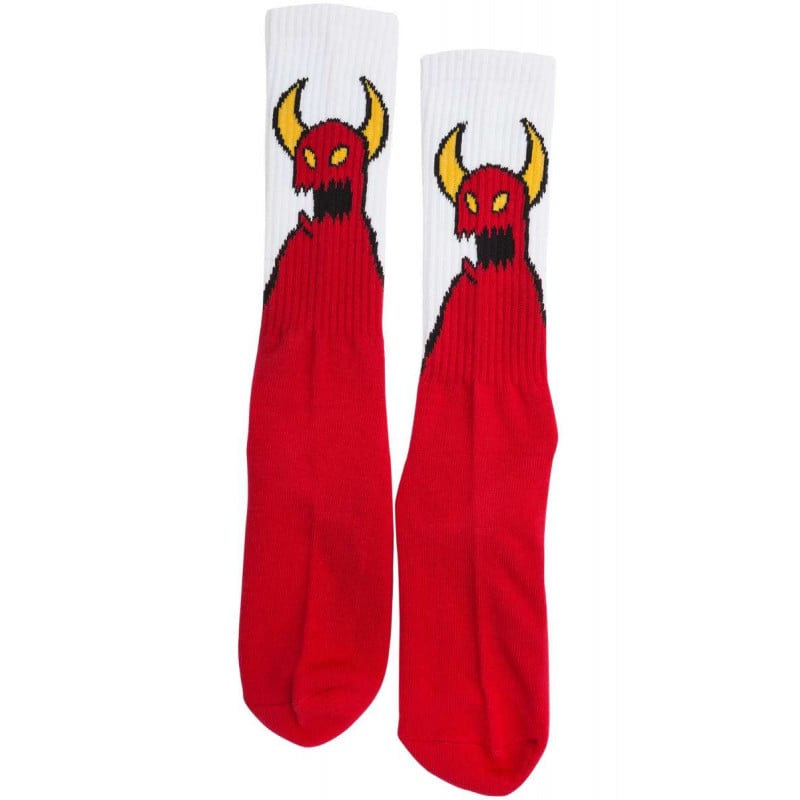 Toy Machine Sketchy Monster Crew Socks Red