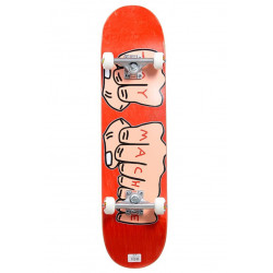 Toy Machine Fist Woodgrain Red 7.75" Skateboard Complete