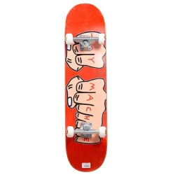Toy Machine Fist Woodgrain Red 7.75" Skateboard Complete