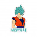 Primitive x Dragon Ball Super Goku Classic Sticker Clear