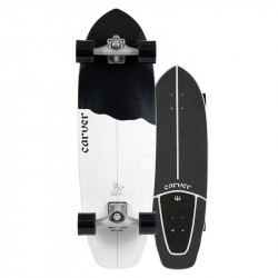 Carver 32.5" Black Tip Surfskate Complete