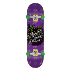 Santa Cruz Glow Dot Purple 7,25" Skateboard Complete