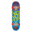 Santa Cruz Hands Allover Blue Red Yellow 7,8" Skateboard Complete