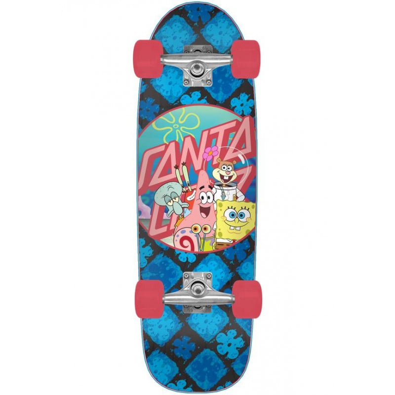 Santa Cruz SpongeBob Sponge Group Blue/Pink - Cruisers Skateboard Complete Santa Cruz SpongeBob Sponge Group Blue/Pink - Cruisers Skateboard Complete