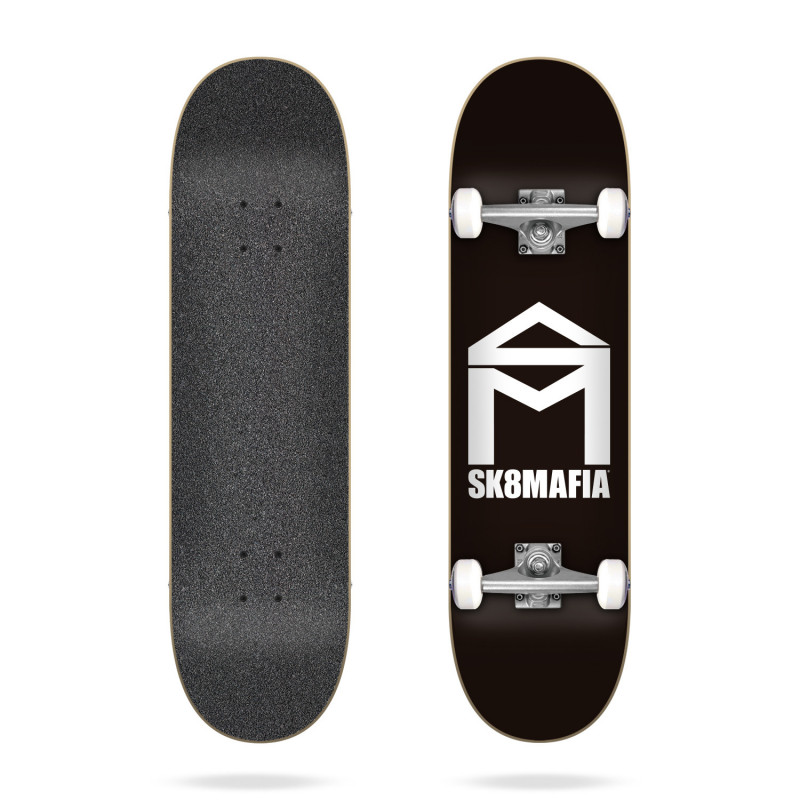 Sk8Mafia House Logo Black 7.75 Skateboard Complete