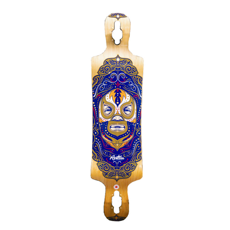 Restless B52 Lucha Libre Longboard Longboard Deck