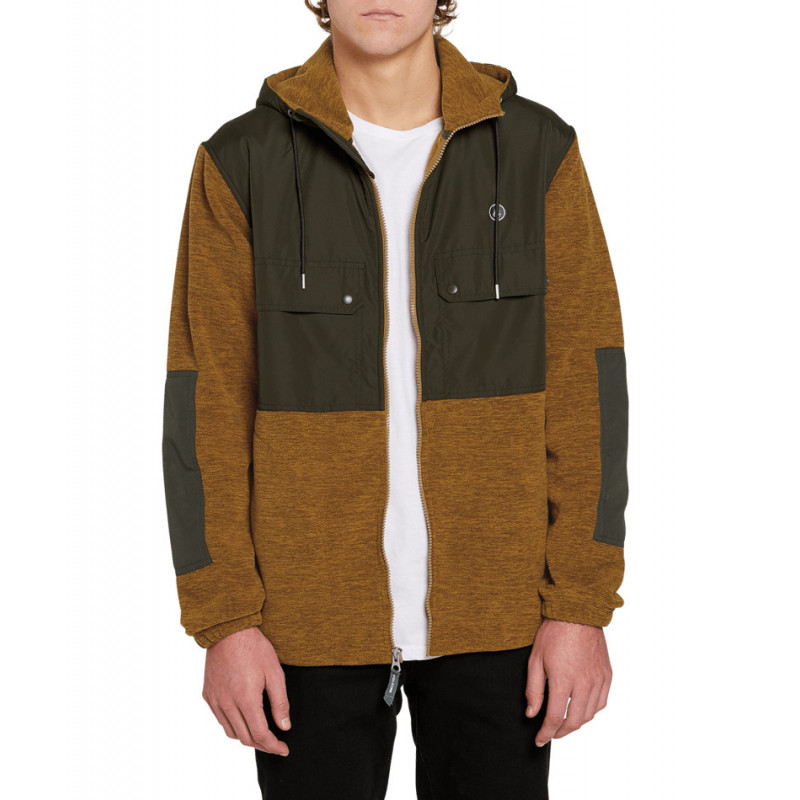 Volcom Yzzolate Lined Zip-Hoodieped Sweater Volcom Yzzolate Lined Zip-Hoodieped Sweater