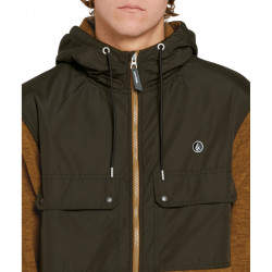 Volcom Yzzolate Lined Zip-Hoodieped Sweater