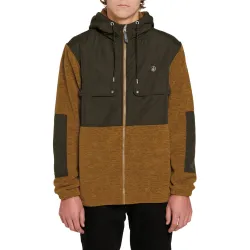 Volcom Yzzolate Lined Zip-Hoodieped Sweater