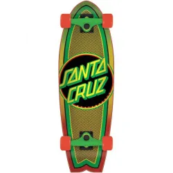 Santa Cruz Rasta Weave Dot 27.7" Longboard Complete