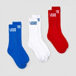 Vans Classic Crew Kids Socks (1-6, 3pk)