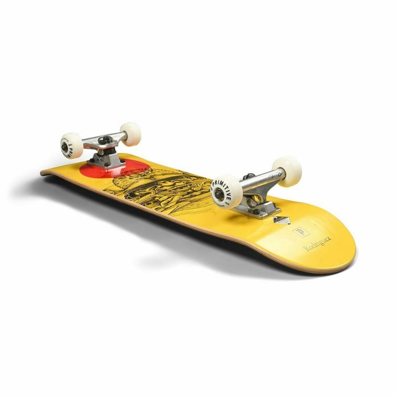 Primitive Rodriguez Warrior Yellow 7.75 Skateboard Complete