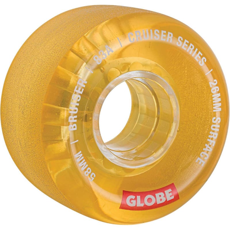 Globe Bruiser Clear Honey 58mm 88a - Cruiser Wielen Globe Bruiser Clear Honey 58mm 88a - Cruiser Wielen