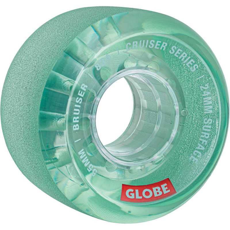 Globe Bruiser Clear Aqua 55mm 83a - Cruiser Skateboard Wheels Globe Bruiser Clear Aqua 55mm 83a - Cruiser Skateboard Wheels