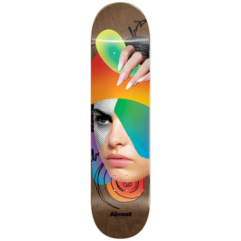 Almost Face Collage R7 8.25" Skateboard Deck