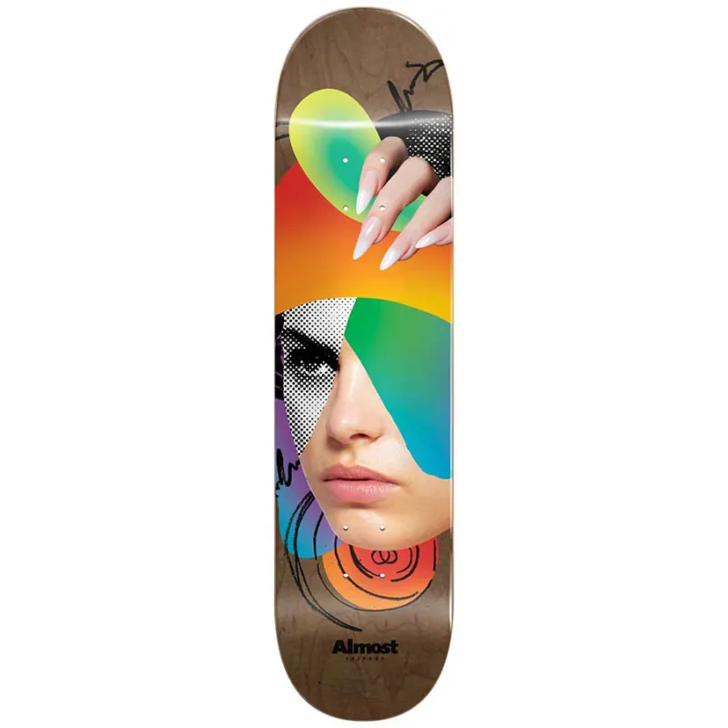 Almost Face Collage R7 8.25" Skateboard Deck