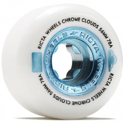 Ricta Chrome Clouds 56mm 78a White Skateboard Wheels